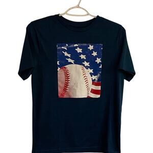 Tek Gear Dry Tek Blue Baseball Boys Shirt Sz XL